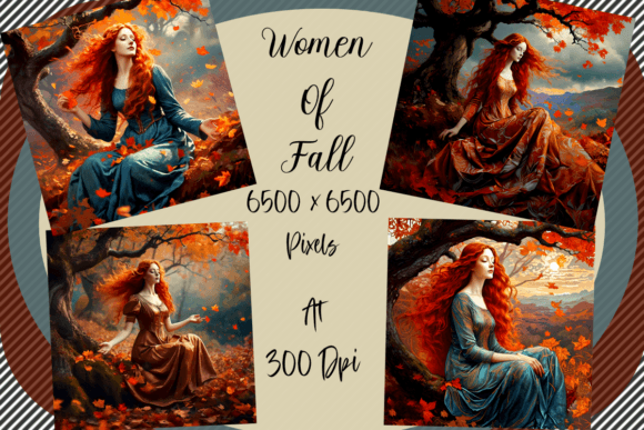 Autumn's Enchantresses: AI Art for Every Season