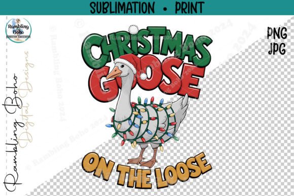 Silly Christmas Goose on the Loose Light Design Guide